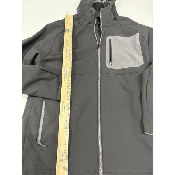 Moosejaw Mountaineering Men’s Soft Shell Hooded Jacket Fleece Lined Black Medium - Picture 2 of 8
